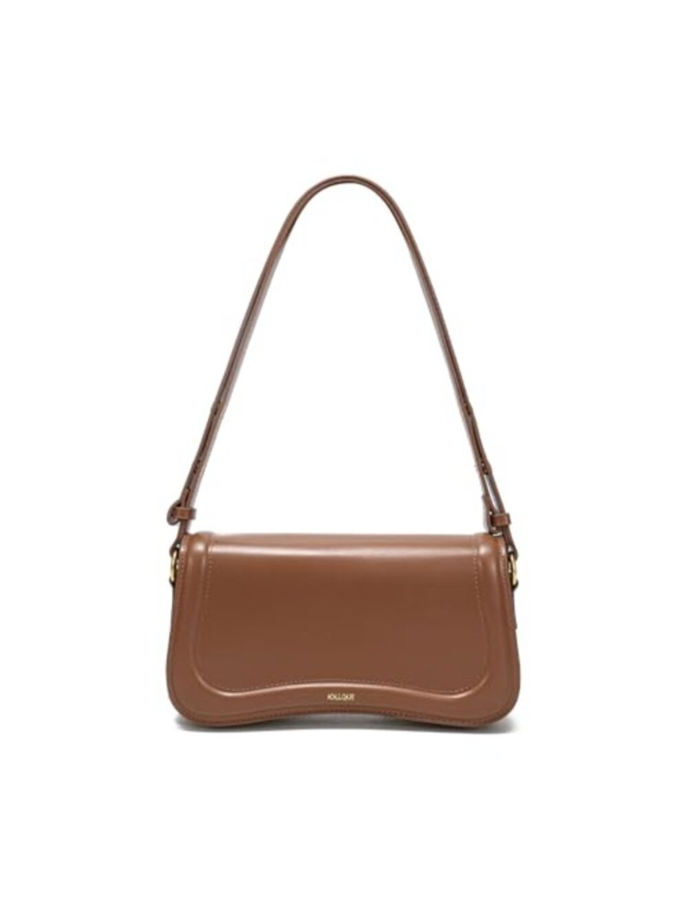 Faux Leather Crescent Hobo Shoulder Bag Crossbody Purse